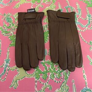 3M Thinsulate Dark Brown leather Gloves size large